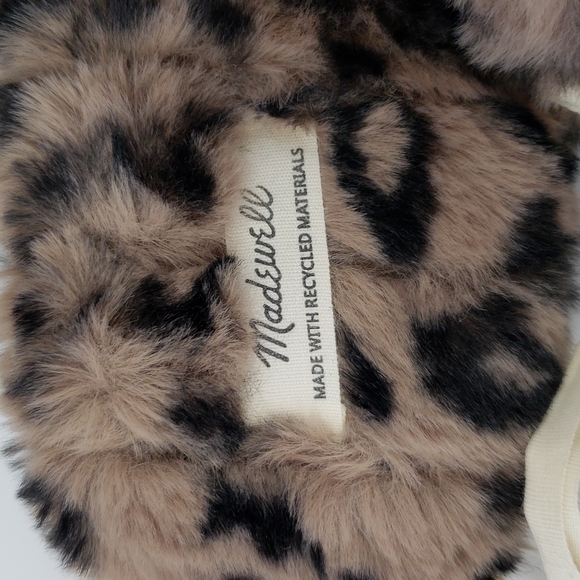 Madewell NWT Quilted Scuff Slippers in Leopard Size 6 - Picture 3 of 8